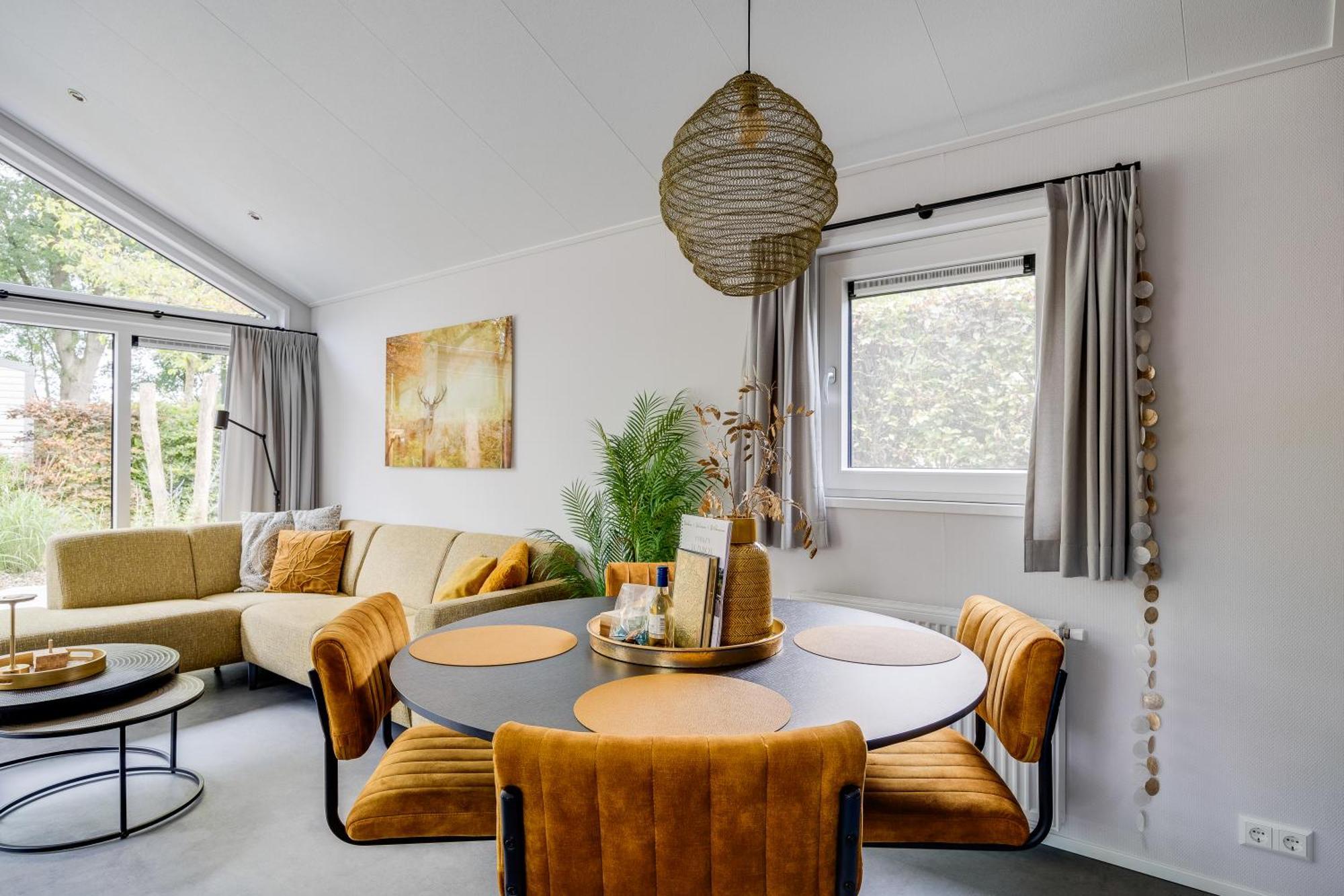 Modern Ingericht Chalet Op Groen Park Op De Veluwe Epe Dış mekan fotoğraf