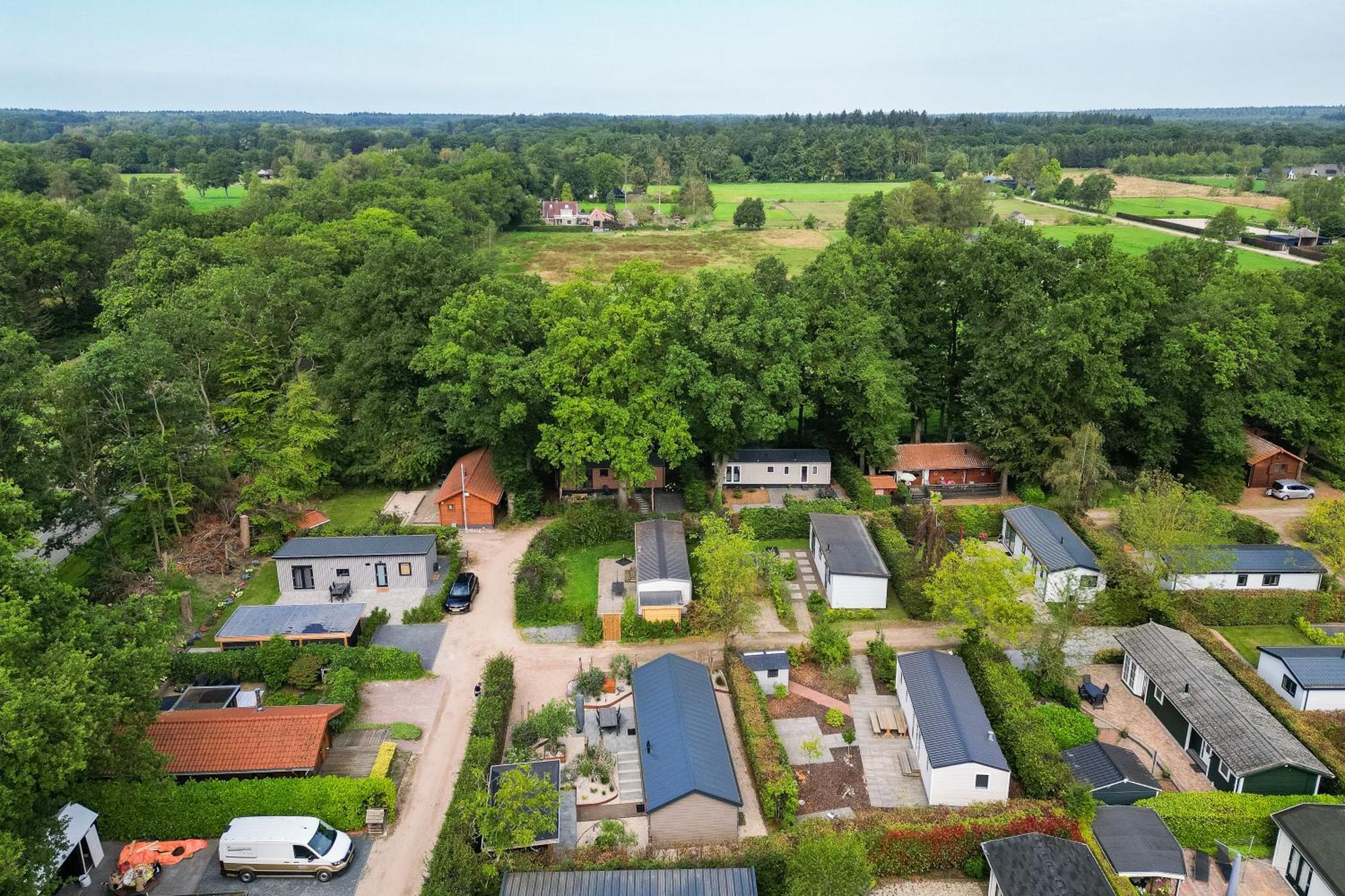 Modern Ingericht Chalet Op Groen Park Op De Veluwe Epe Dış mekan fotoğraf