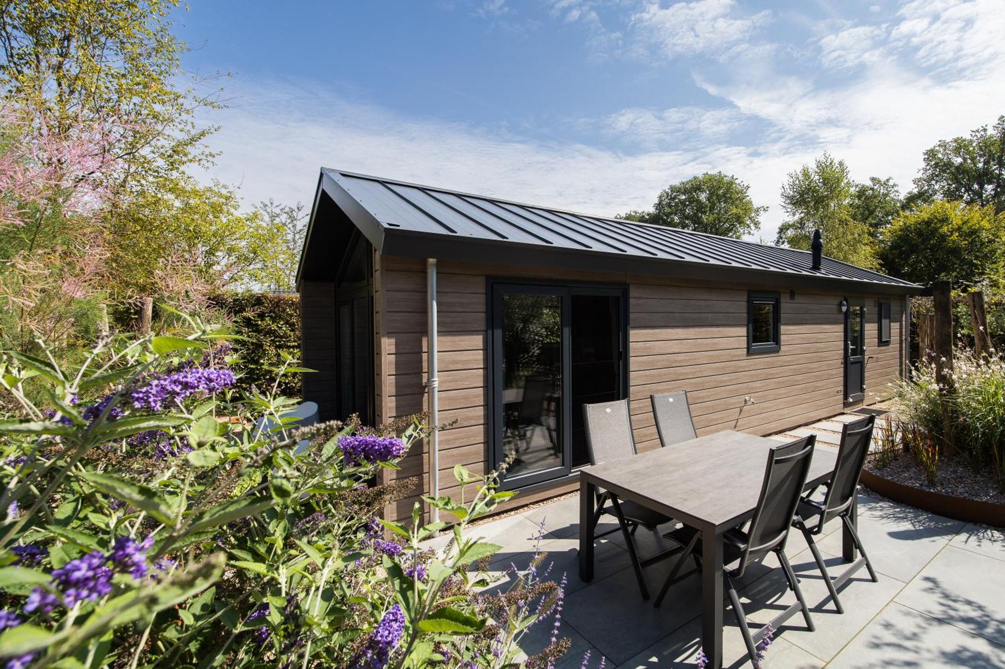 Modern Ingericht Chalet Op Groen Park Op De Veluwe Epe Dış mekan fotoğraf