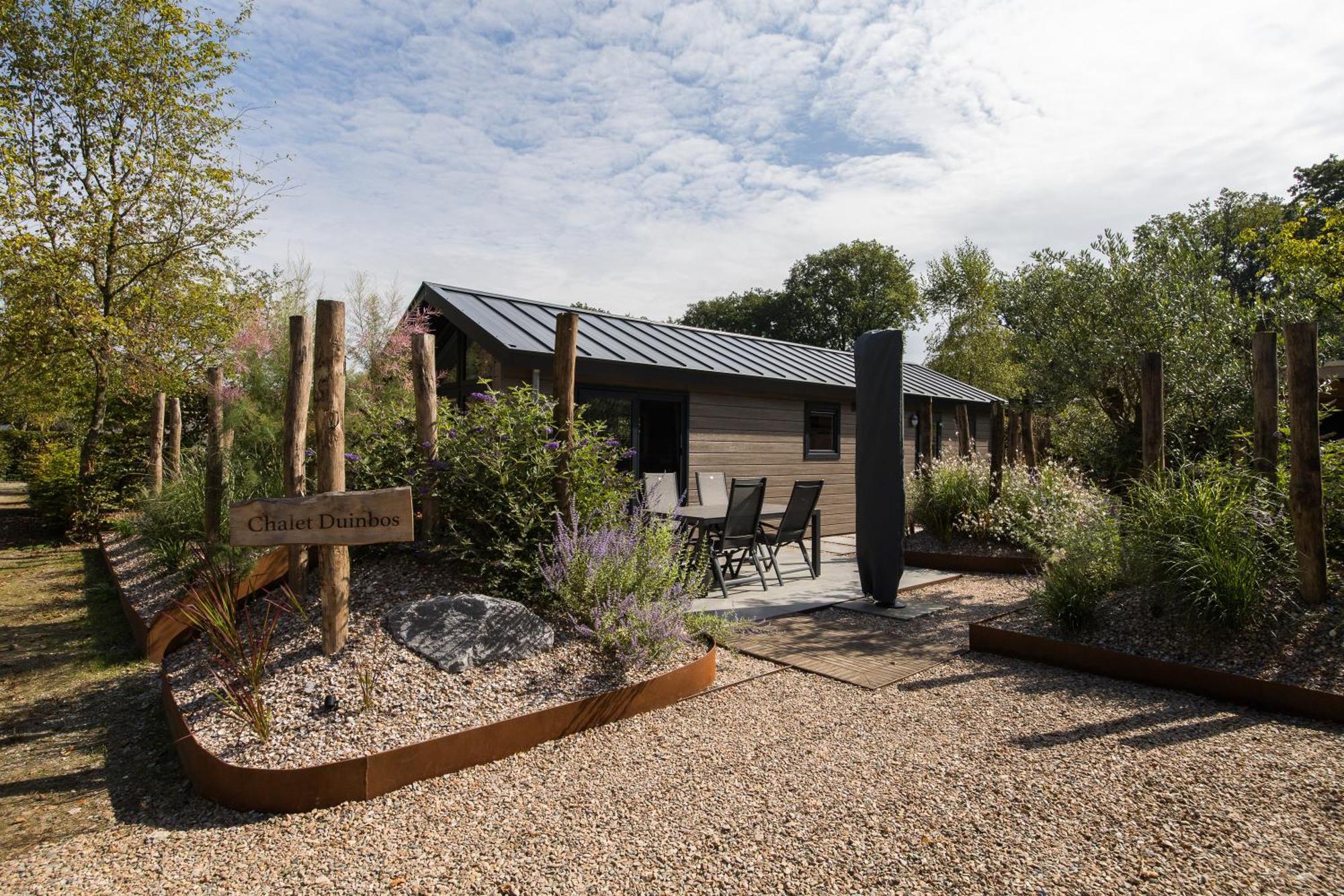 Modern Ingericht Chalet Op Groen Park Op De Veluwe Epe Dış mekan fotoğraf