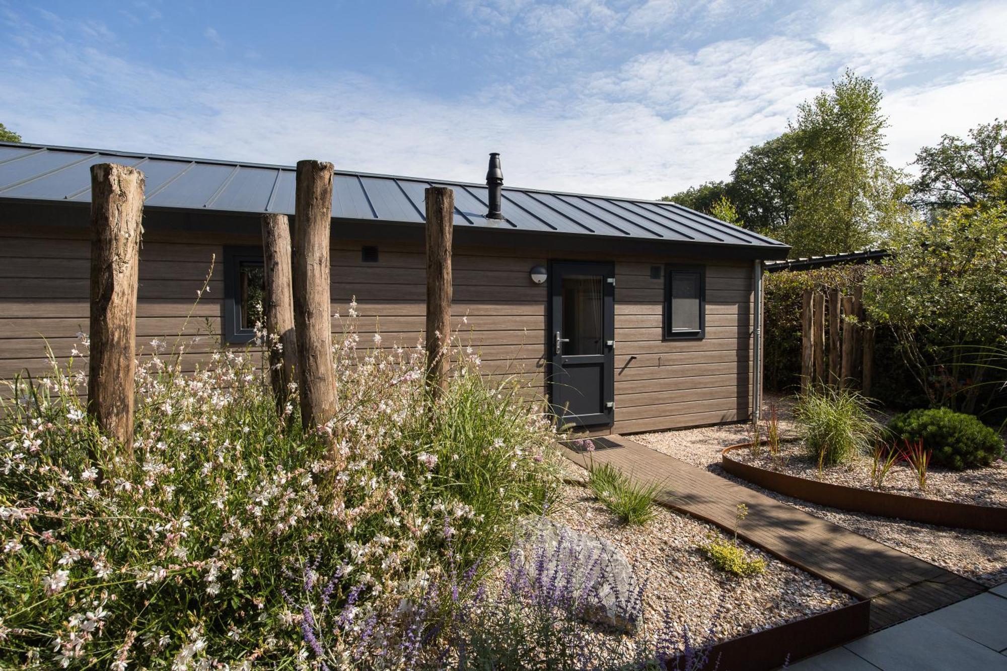 Modern Ingericht Chalet Op Groen Park Op De Veluwe Epe Dış mekan fotoğraf