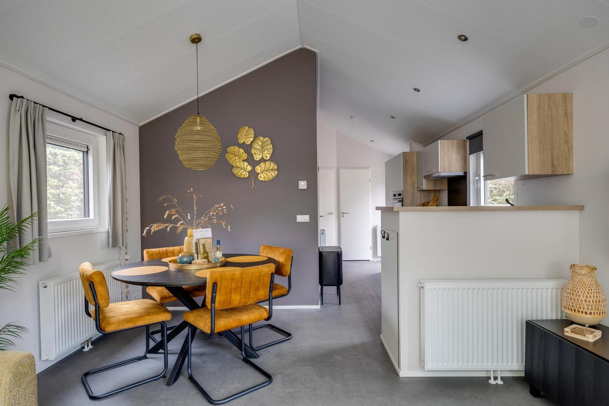 Modern Ingericht Chalet Op Groen Park Op De Veluwe Epe Dış mekan fotoğraf