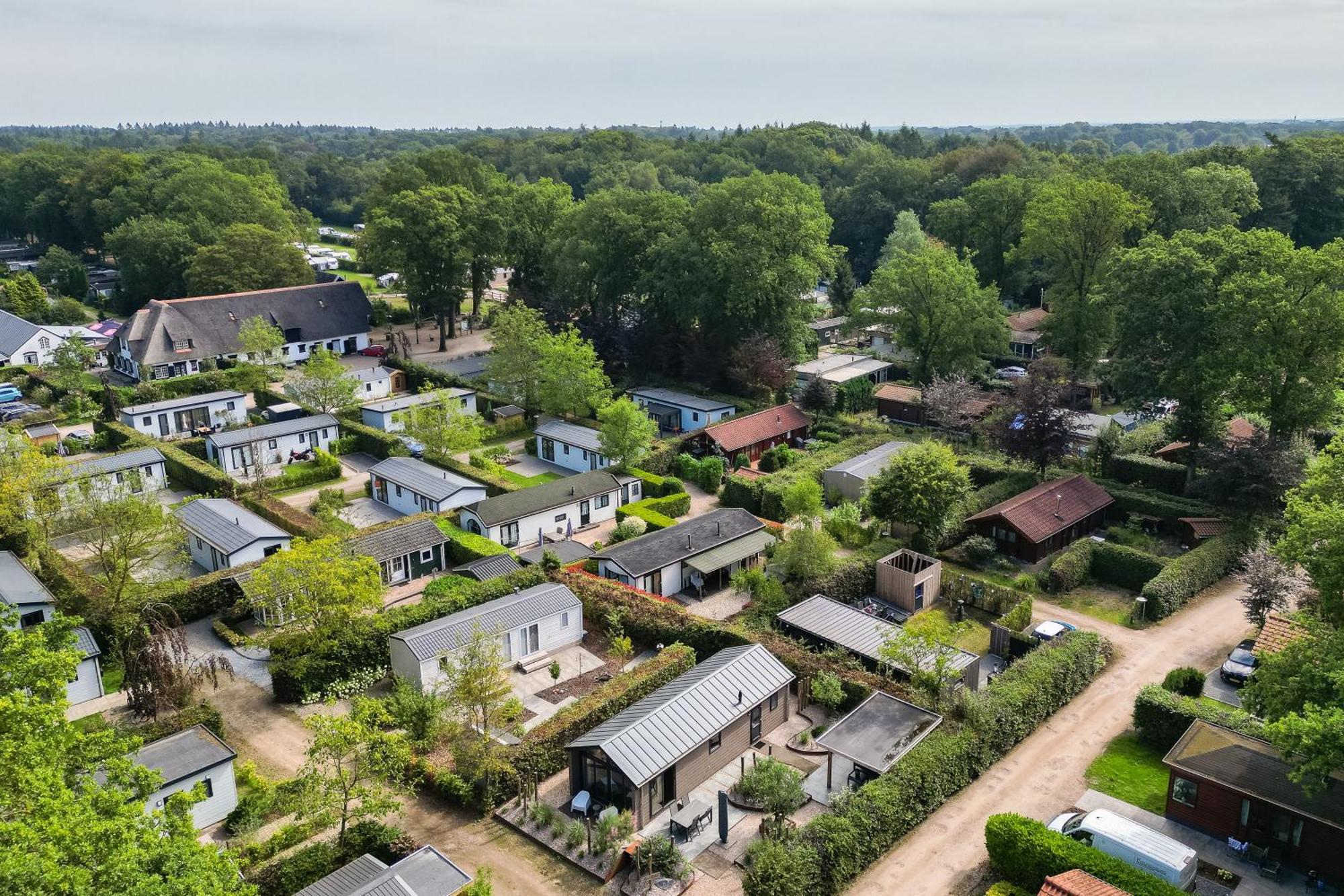 Modern Ingericht Chalet Op Groen Park Op De Veluwe Epe Dış mekan fotoğraf