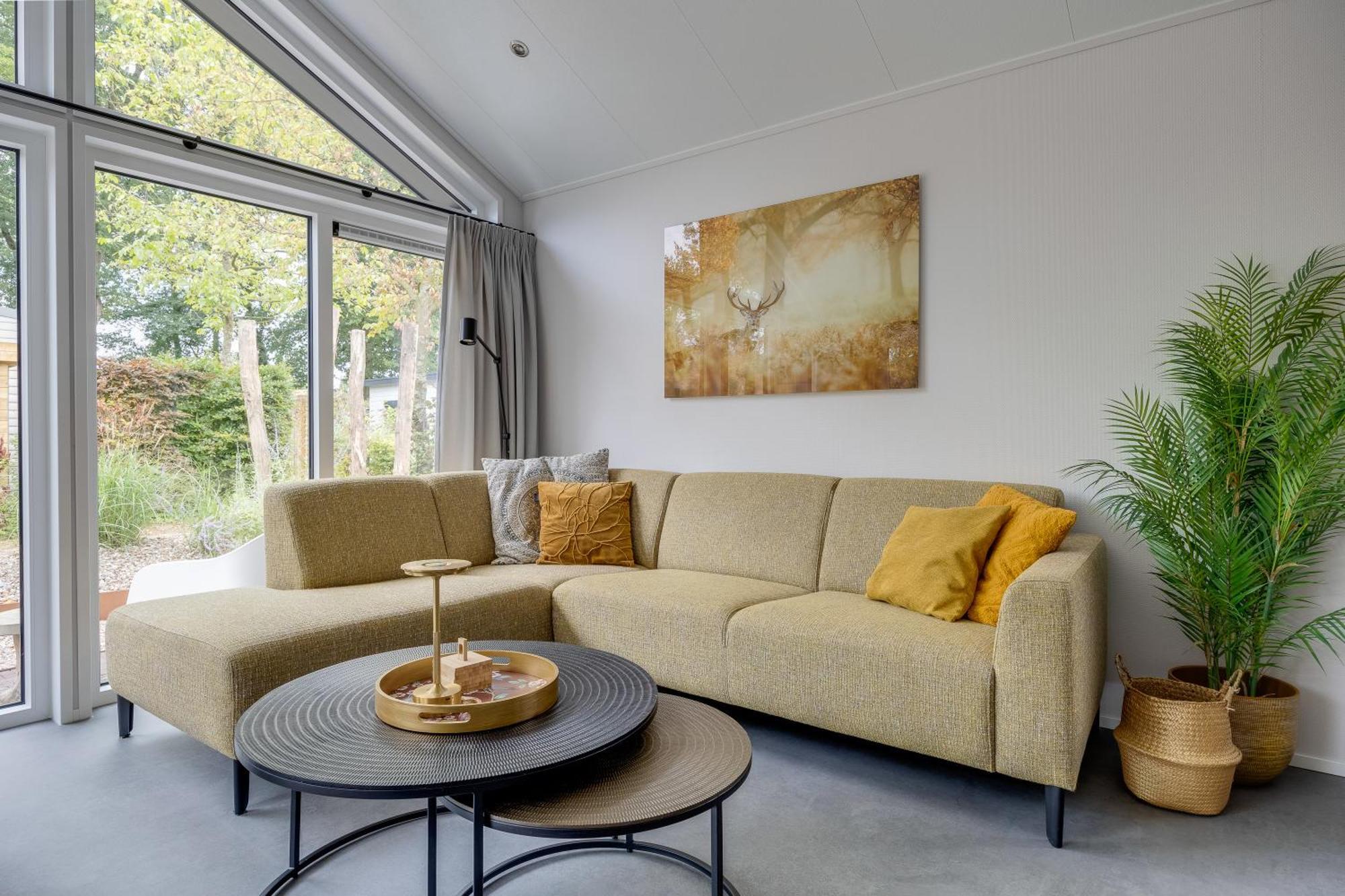 Modern Ingericht Chalet Op Groen Park Op De Veluwe Epe Dış mekan fotoğraf