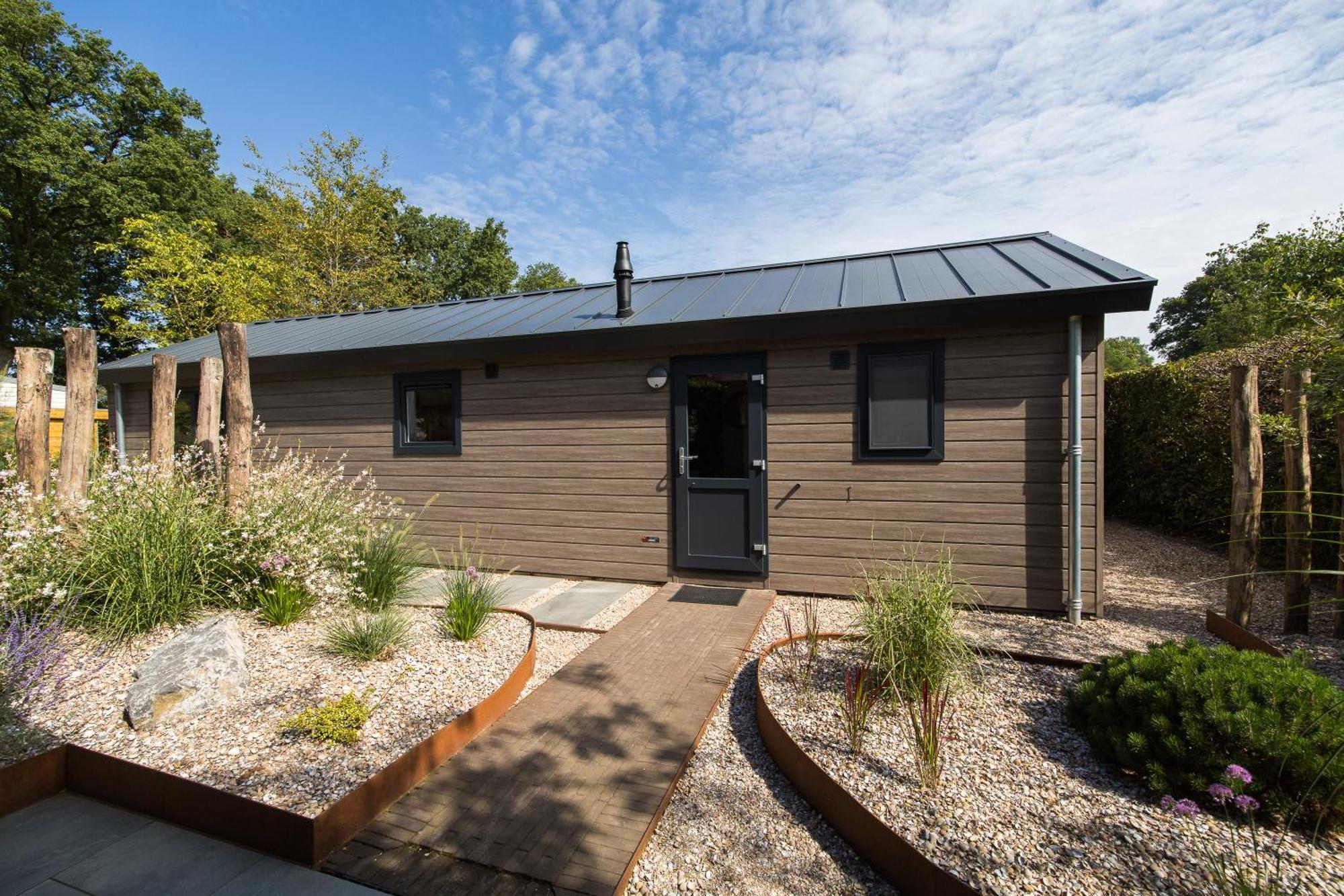 Modern Ingericht Chalet Op Groen Park Op De Veluwe Epe Dış mekan fotoğraf