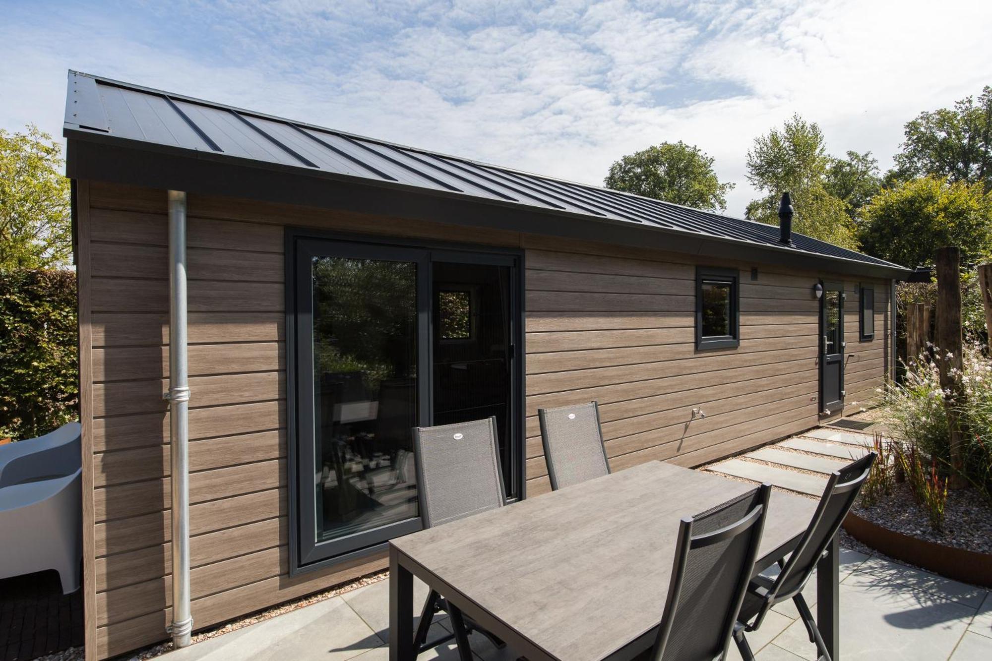 Modern Ingericht Chalet Op Groen Park Op De Veluwe Epe Dış mekan fotoğraf